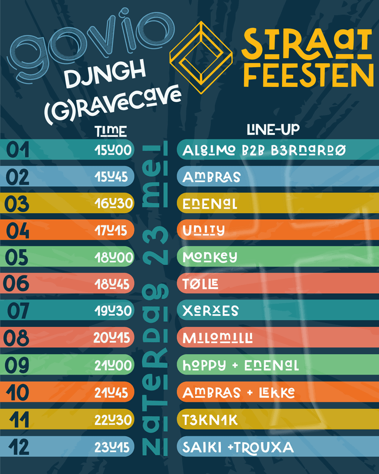 Straatfeesten Govio @  DJNGH (G)ravecave 